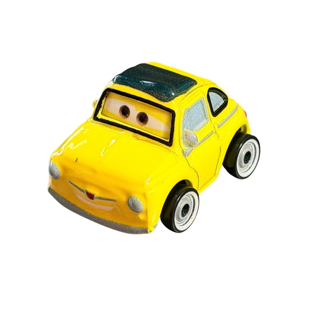 Disney Pixar Cars Luigi Yellow Fiat 500 Mattel 2016 Diecast‎ Toy Car mini